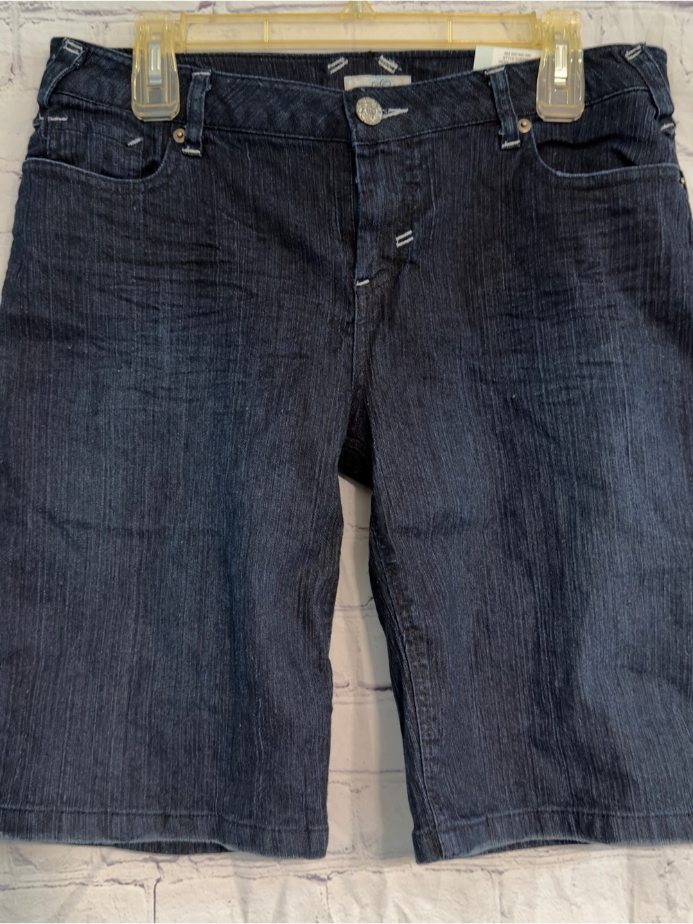 SO Women's Navy Denim Bermuda Shorts Sz 13